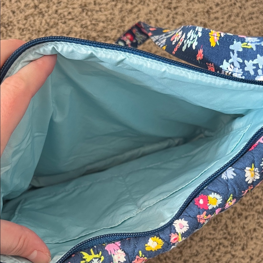 Vera Bradley Navy Floral Crossbody Messenger Bag - Picture 6 of 12